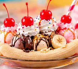 Banana Split at Delicias Factory in Branson