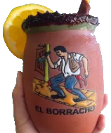 Cantarito cocktail in a clay cup at Delicias Factory, Branson MO