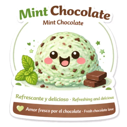 Mint Chocolate milkshake flavor