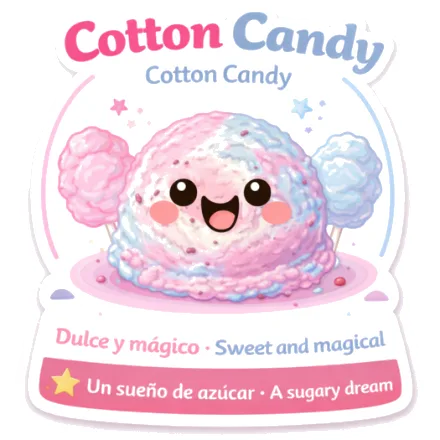 Cotton Candy ice cream at Delicias Factory in Branson