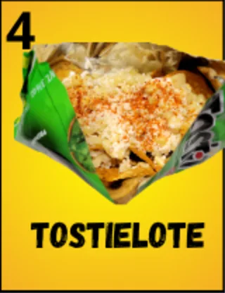 Tostielote lotería card at Delicias Factory