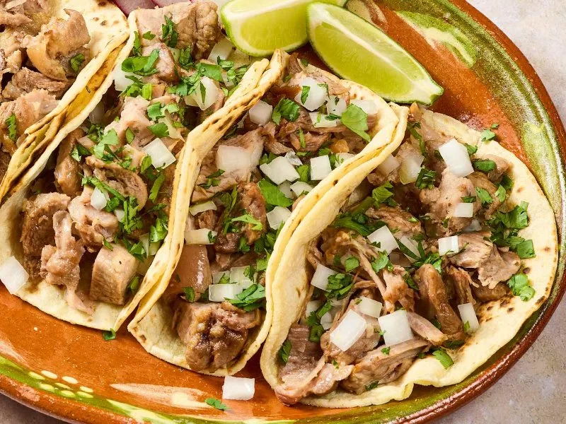 Carnitas Tacos at Delicias Factory in Branson