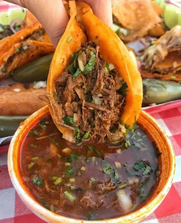 Quesabirria Tacos at Delicias Factory in Branson