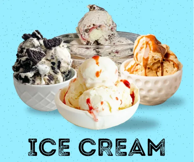 Ice cream cups and cones at Delicias Factory